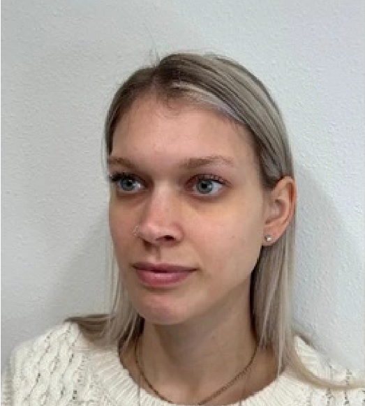 a woman with blonde hair