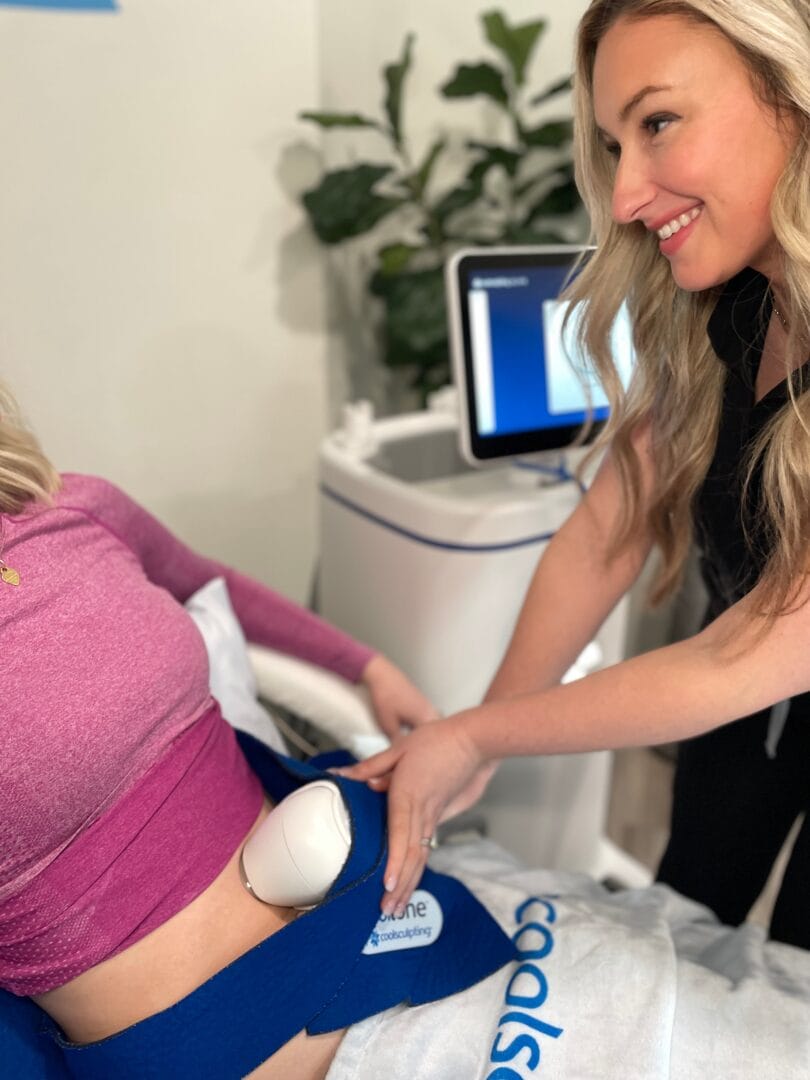 CoolSculpting being administered at Fargo Wellness District