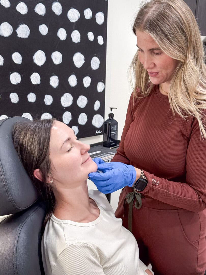 Wellness District Provider about to inject Sculptra